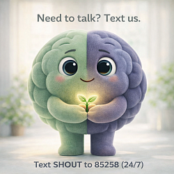 Need To Talk - Text Shout to 85258 anytime