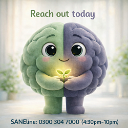 SANEline - 0300304 7000 (4:30pm - 10pm)
